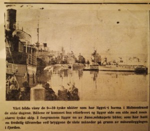 Faksimile avisen Jarlsberg 12. mai 1945.