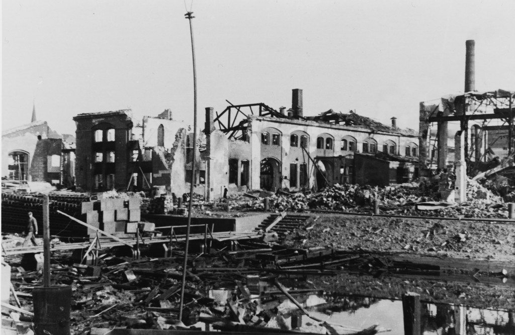 Karljohensvern, Verven, etter angrepet 24. februar 1945. 