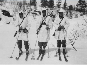 Norske soldater i Setesdalen april 1940 (Foto: Adolf Arntsen)