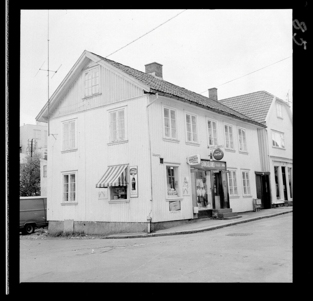 Øvre Langgate 20 i Tønsberg 1968.