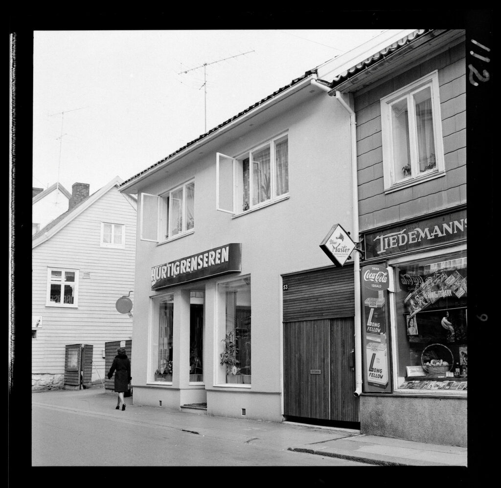 Øvre Langgate 53 i Tønsberg 1968.