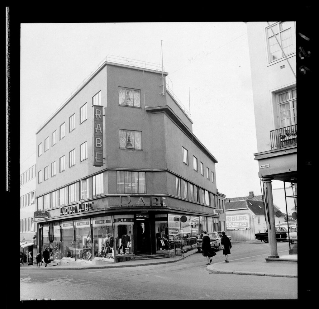 Rabegården i Øvre Langgate 48 i Tønsberg 1968.